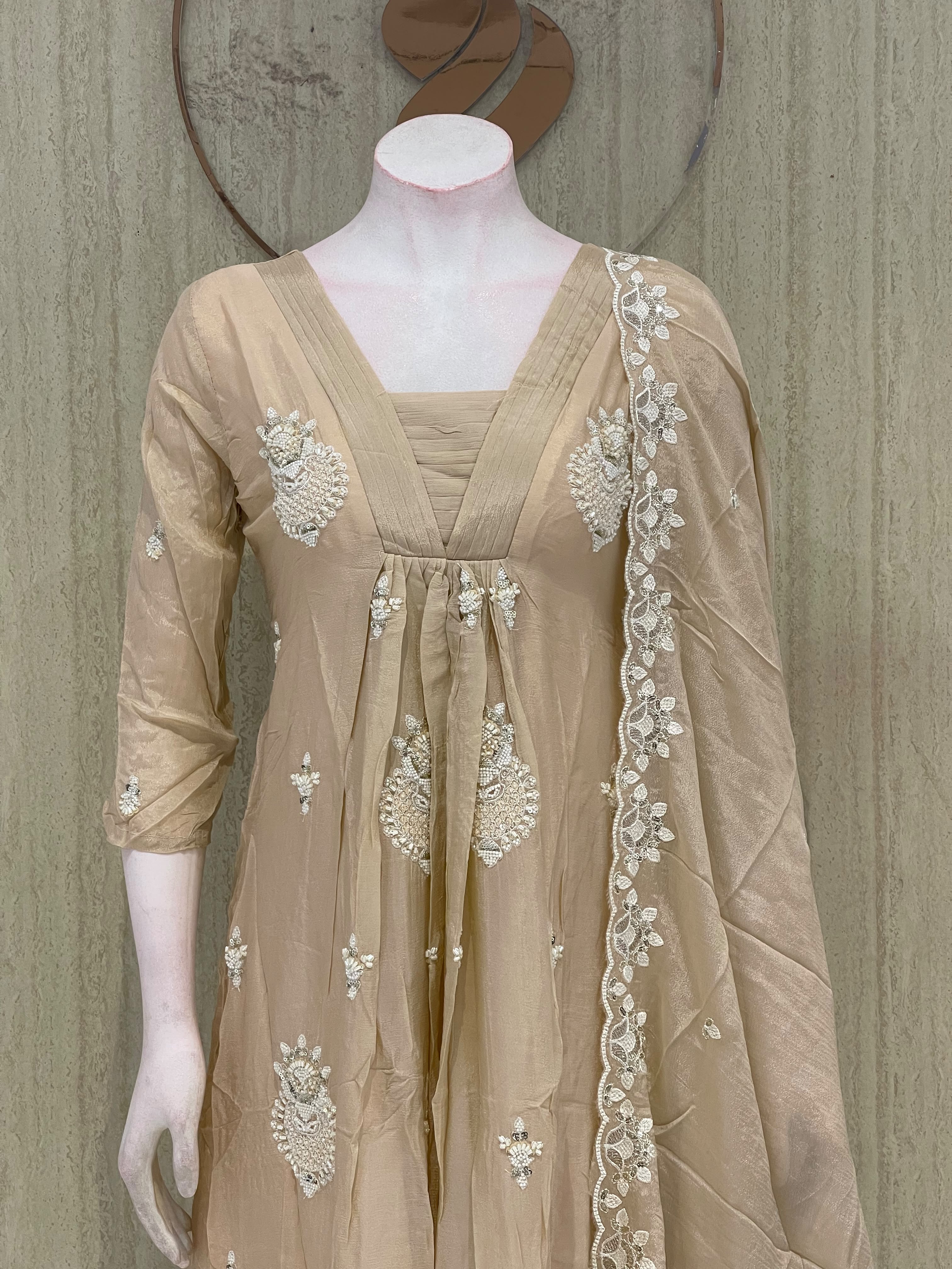 Pure Chinnon Partywear 3 Peice Set image 4